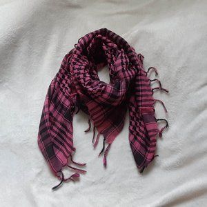 ☀️ 3/$15 ☀️ Pink Plaid Square Scarf